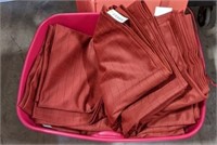 Tote of Rust Colored Banquet Table Cloths
