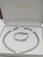 .925 Sterling Silver Necklace & Bracelet Combo