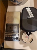 bose headphones and tape recorder