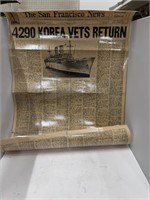 San Fransisco Newspaper Korean War Vets Article