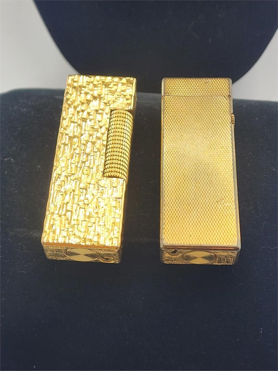 (2) Vintage Gold Tone Dunhill Lighters