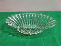 A.H. Heisey Oval Footed Floral Bowl