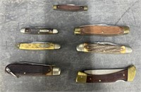 (J) Lot Of 7 Pocket Knifes: Craftsman, Sears,