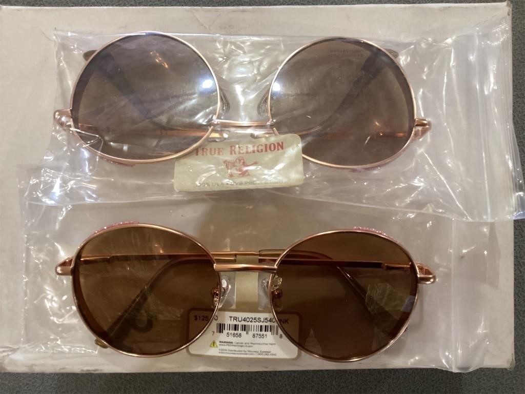 2 New TRUE RELIGION Women's Sunglasses Pink