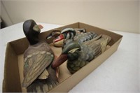 (4) Wooden Painted Ducks
