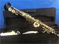 Soprano Sax Ammoon Black and Lacquer Gold