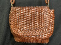 VTG Cole Haan Woven Leather Handbag