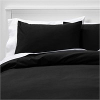 Twin/Twin XL Duvet Cover & Sham Set Black