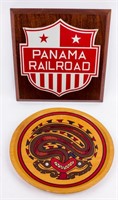 Vintage Panama Railroad & Bushmaster SnakeGod Sign