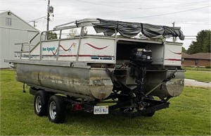 1993 SEA NYMPH  18 FT. OONTOON BOAT WITH