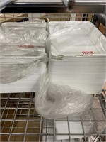 Two packs white plastic trays