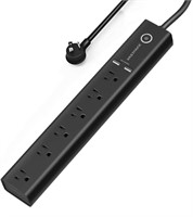 New VASTFAFA 6-Outlet Surge Protector Power Strip