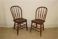2 Bent Wood Chairs