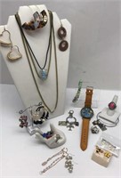 Fashion Jewelry Lot Includes Necklaces, Earrings