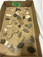 Flat of Indian Artifacts / Rocks