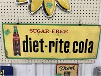 diet-rite cola sign 31x12"