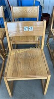 (2) oak rock back base chairs, selling 2X the $.