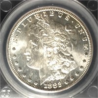 1882-CC  MS-62  SEGS Carson City Morgan Dollar