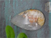 PLUME AGATE CABOCHON ROCK STONE LAPIDARY SPECIMEN