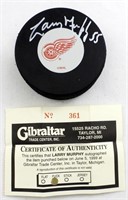 LARRY MURPHY AUTOGRAPH NHL RED WING PUCK W/COA