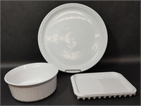 Corning Ware Baking Dish, Microwave Plate, Platter