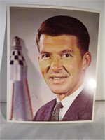 Original NASA 1960s Wally Shirra auto-penned signe