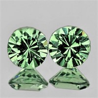 Natural AAA Ceylon Green Sapphire Pair [Flawless-V