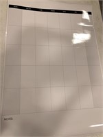 Monthly Vertical Erasable Calendar, includes