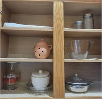 Cabinet contents.