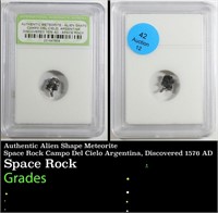 Authentic Alien Shape Meteorite Space Rock Campo D