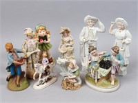 9 Porcelain Figurines
