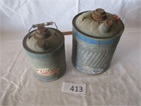 Vintage Gas Cans:9" & 11"