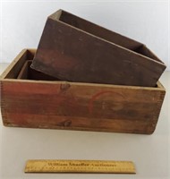 3ct Vintage Wooden Crates Up to 21 & 1/2" L