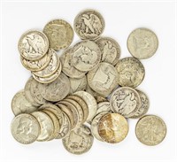 Coin 37 Half Dollars-Walking Liberty+Franklin+More
