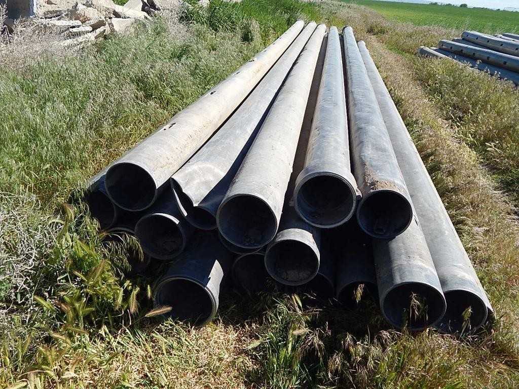 Hastings 8" Aluminum Gated Pipe 18 Joints 30' Long