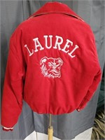 Vintage Varsity Bomber Jacket Laurel Bulldogs