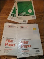 Filler Paper and Graph Paper