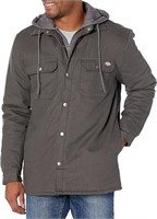 Dickies Mens Fleece Hooded Duck Shirt Jacket