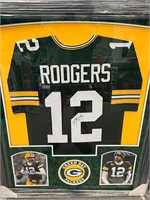 Aaron Rodgers Packers Signed FRAMED Jersey