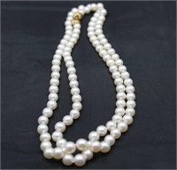 14K - 36 1/2" CULTURED PEARL FINE NECKLACE