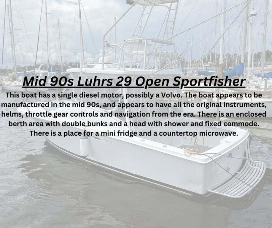 Mid 90s Luhrs 29 Open Sportfisher