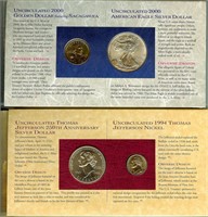 1993,94,2000 US Coinage & Currency Set