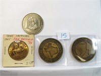 Texas Medals and Tokens Lot