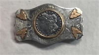 2.82 ounce Comstock silversmiths belt buckle with