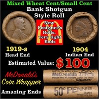 Small Cent Mixed Roll Orig Brandt McDonalds Wrappe