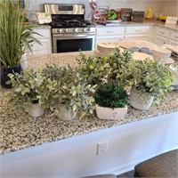 7PC ASSORTED FAUX GREENERY