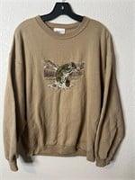 Vintage Bass Fish Crewneck Sweatshirt