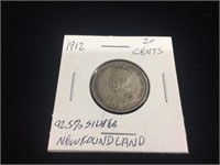 1912 20 Cents - Newfoundland 92.5% Silver