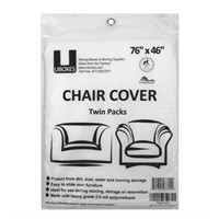 Uboxes Set of 2 (72x46) Chair Covers 2 MIL Heavy