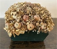 Doris Stauble Antique Box And Flower Arrangement